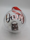 Personalised Guinea Pig Bauble, First Christmas, Custom Bauble, Guinea Pig Gift, Tree Custom Decoration, Personalised Christmas Ornament