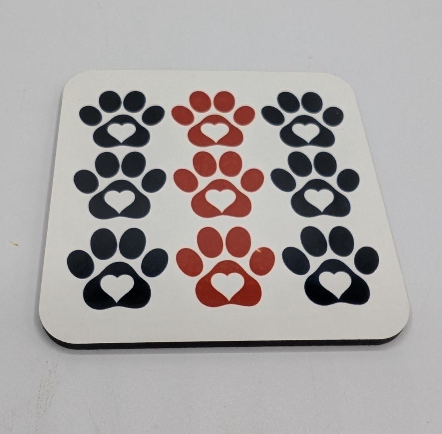 Dog Paw Print Coaster, Dog Lover Gift, Dog Mum Gift, Dog Dad Gift, Animal Coaster, Puppy Owner Gift, Gift for Dog Owner, Dog Paw Shape Gift