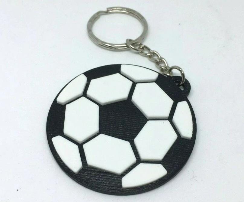 Football Keyring, Soccer Keyring, Football Bag Tag, Football Lover Gift, Football Boot Bag, Football Keychain, Football Party Gift, Football