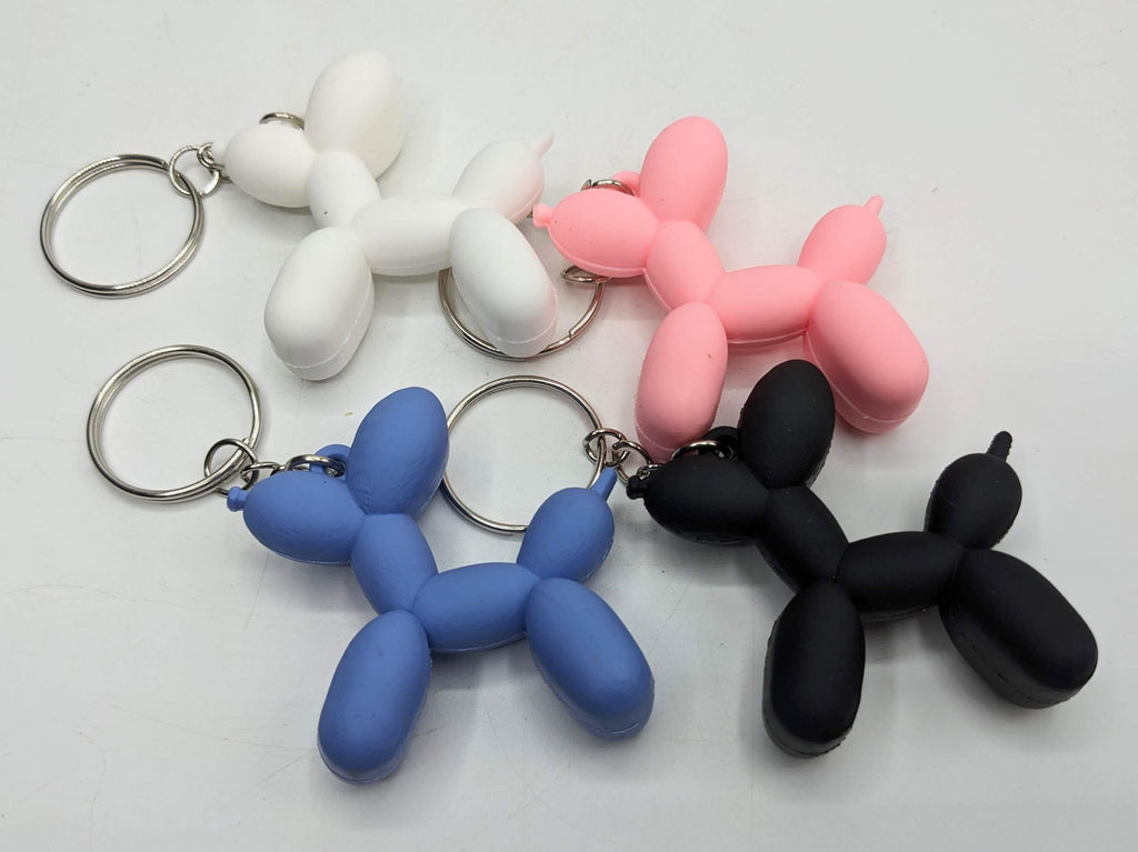 Rubber Dog Keyring / Dog Keyring / Rubber Dog Keychain / Dog Lover Keychain / Party Bag Filler / Puppy Keyring / Puppy Keychain / Dog Walker