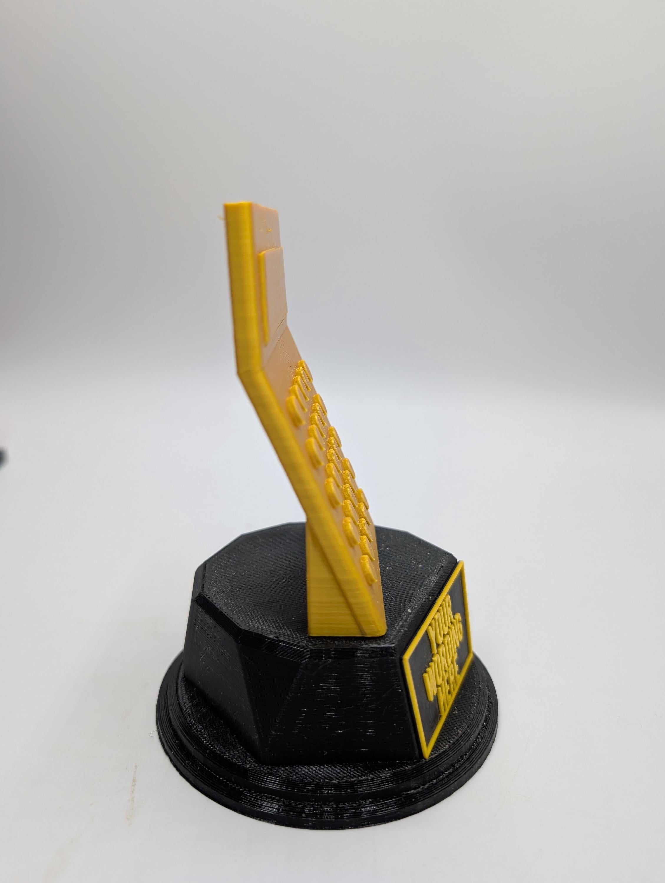 Personalised Calculator Trophy, Maths Trophy Award, Custom Trophy, Office Trophy, Funny Trophy, Mathematician Trophy Award, Maths Fun Award