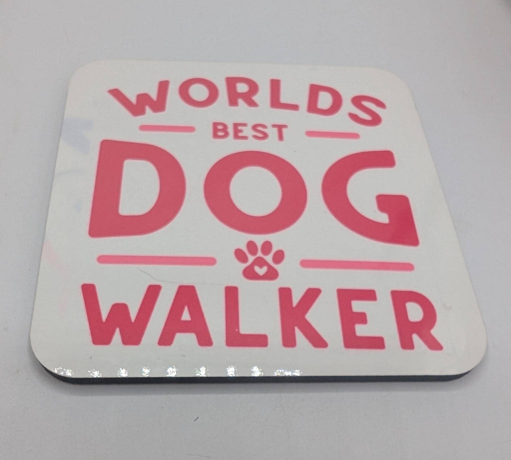 Dog Walker Coaster, Gift for Dog Walker, Under 5 Pound, Dog Walker Thank You, Best Dog Walker Gift, Dog Christmas Gift, Dog Walker Thank You