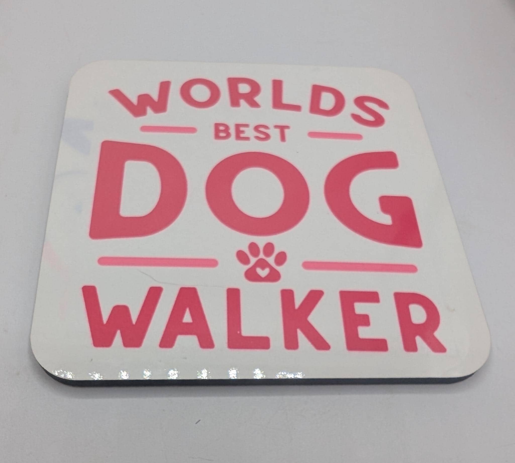 Dog Walker Coaster, Gift for Dog Walker, Under 5 Pound, Dog Walker Thank You, Best Dog Walker Gift, Dog Christmas Gift, Dog Walker Thank You