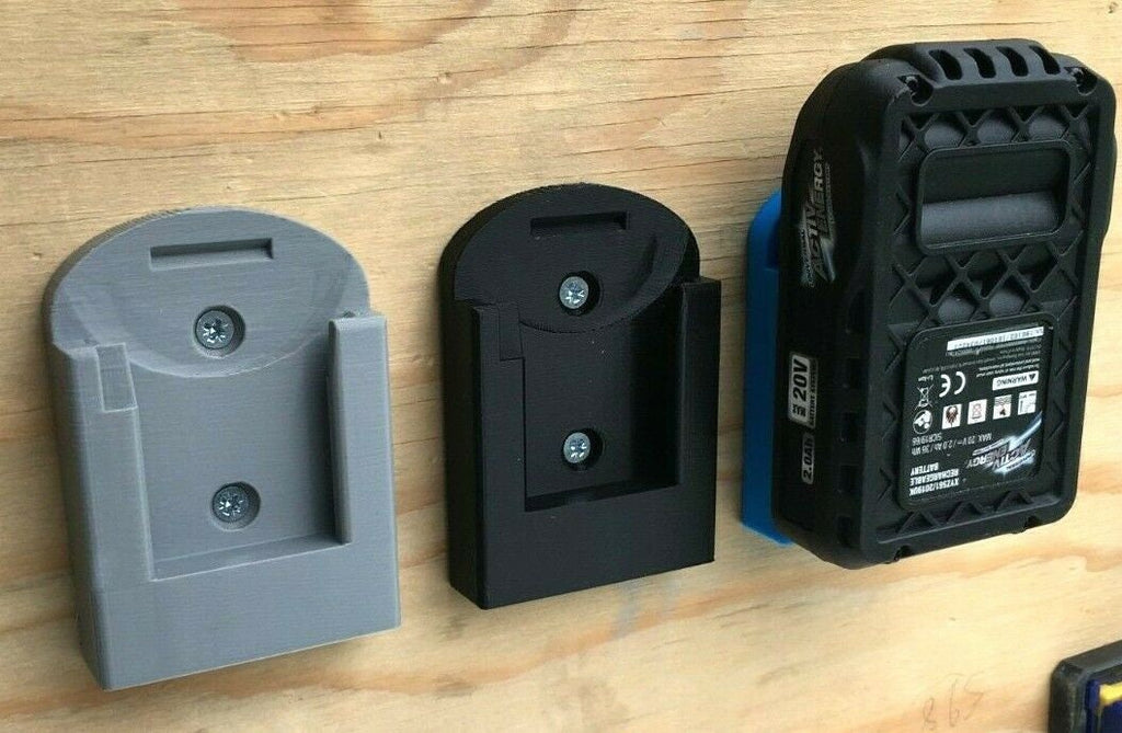 Aldi Activ Energy 20V & 40v Battery Wall Mount Holder for Workshop / Van (Qty:1)