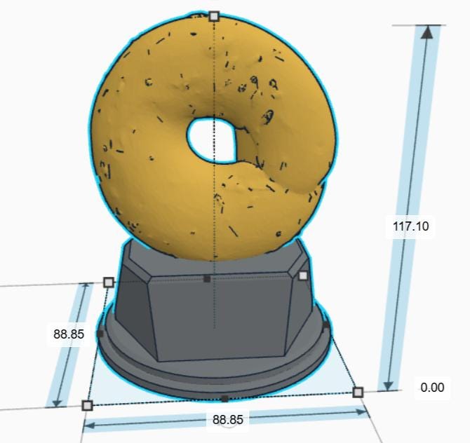 Personalised Bagel Trophy, Bagel Award, Gift for friend, Joke Award, Personalised Trophy Award, Joke Bagel Gift, Bagel Lover Award, Bagel