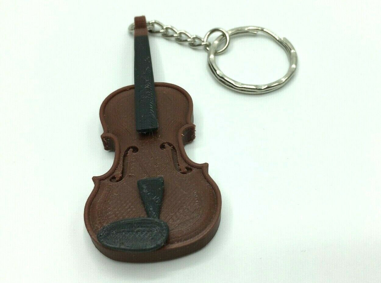 Violin 3D Keyring / Bag Tag / Ideal Gift for Violinist / Music Teacher / Violin Gift / Christmas Gift / Musician Gift / Violin Keychain