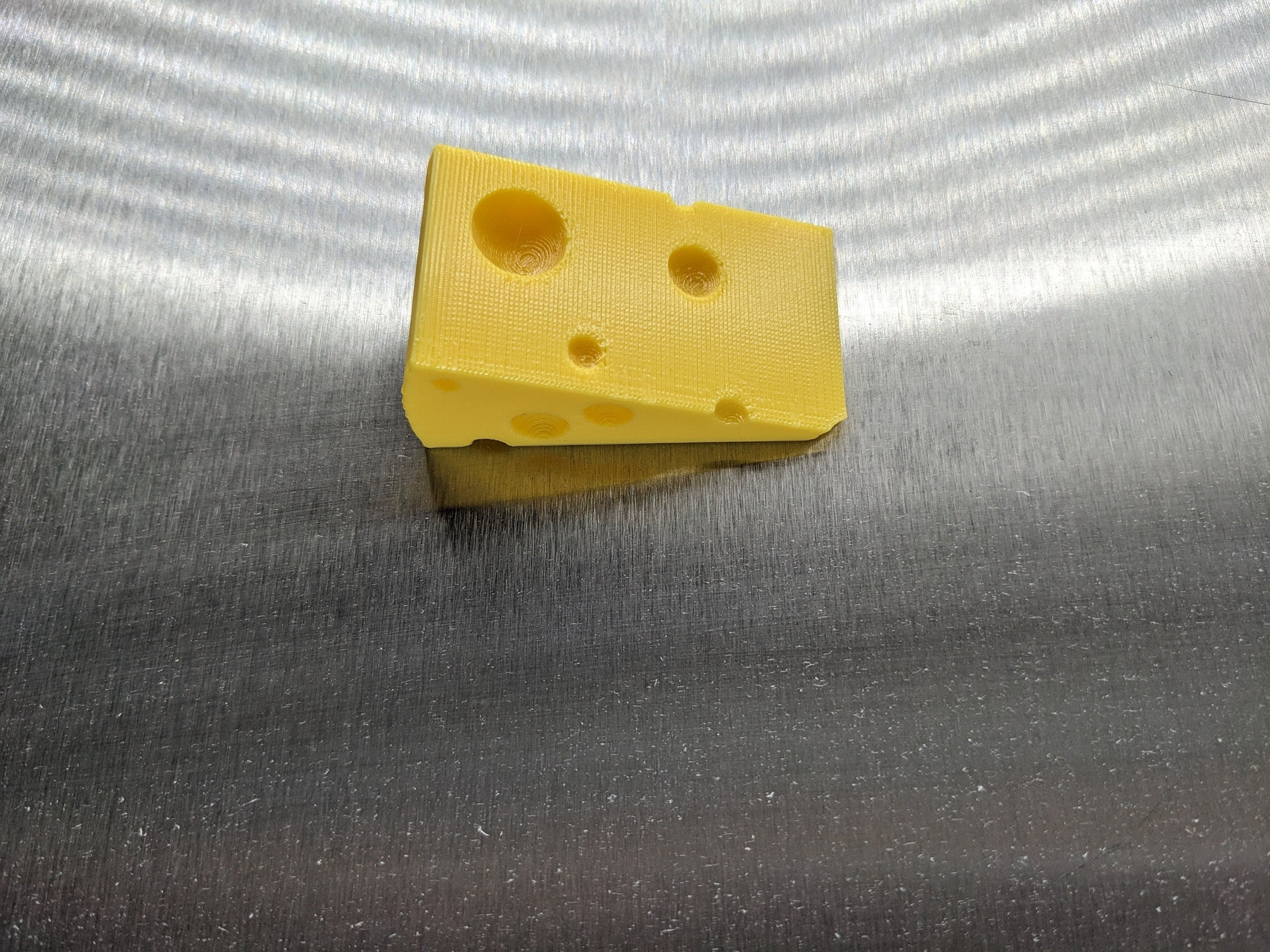 Swiss Cheese Style Magnet / Funny Novelty Magnet in the shape of Swiss Cheese/ Cheese Lovers Magnet / Magnet in the Shape of Cheese / Magnet