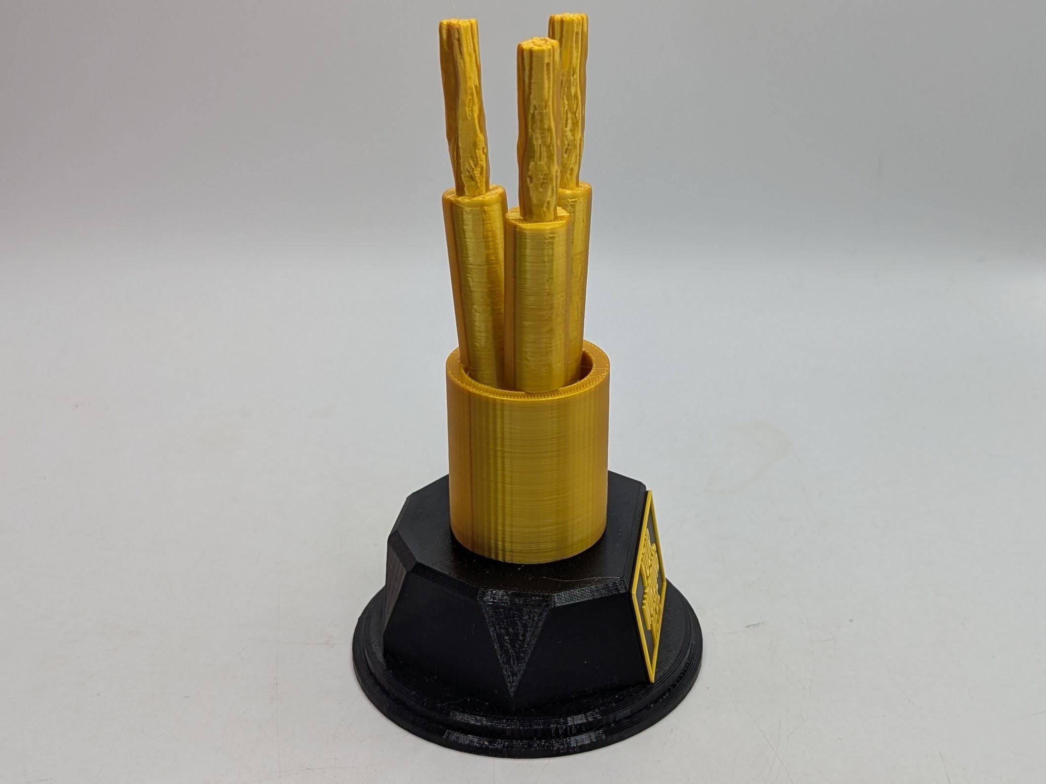 Personalised Electrician Trophy, Best Sparky Award, Best Electrician Award, Personalised Cable Trophy, New Electrician Award Gift for Sparky