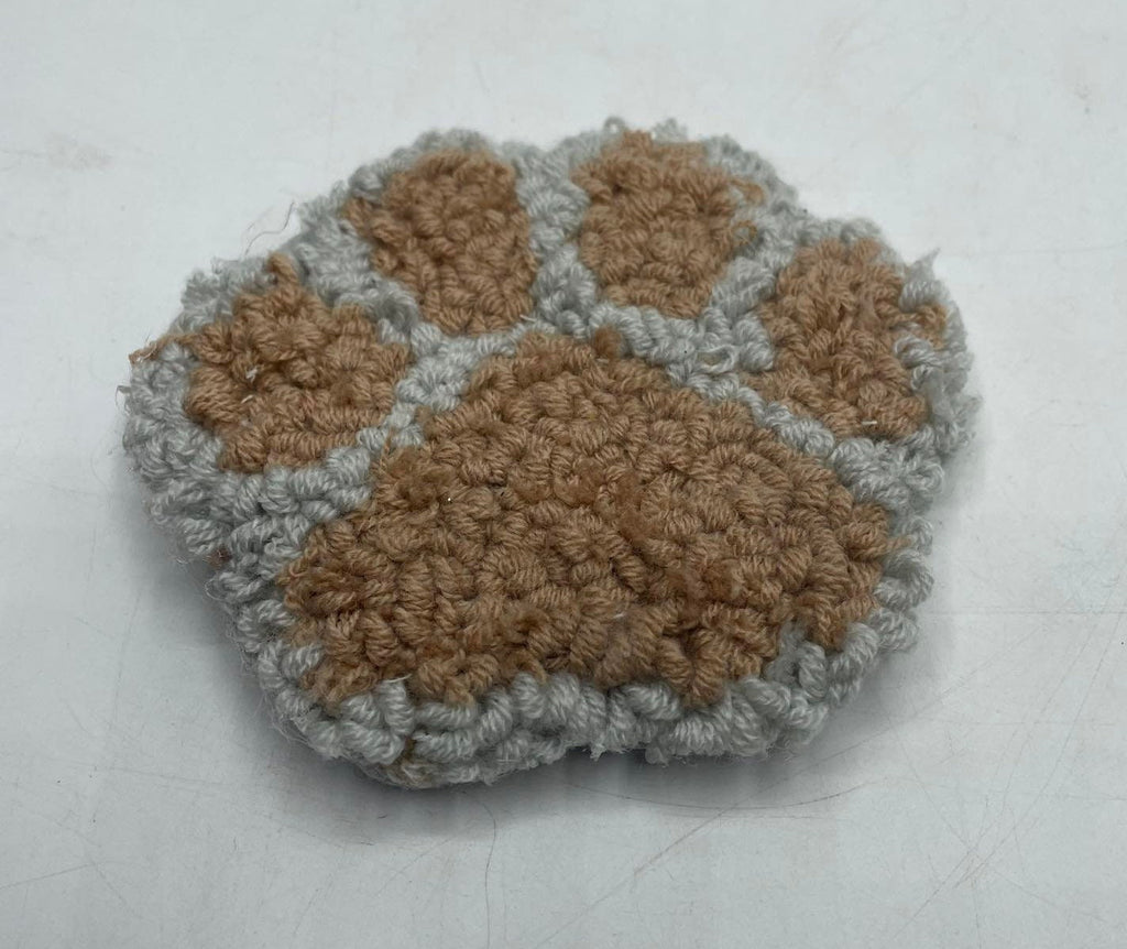 Dog Paw Print Coaster / Mug Rug / Mother's Day Gift / Handmade Mug Rug Coaster / Paw Print Coaster / Drink Coaster / Drink Coaster / Dog