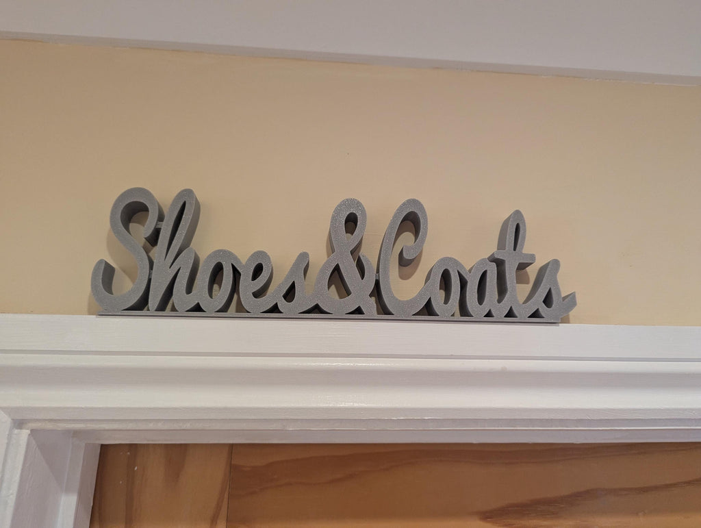 Shoes & Coats Door Sign, Cloakroom Door Sign, Coats Sign, Door Topper, Custom Door Sign, Above Door Sign, Quirky Door Sign, Hallway Sign