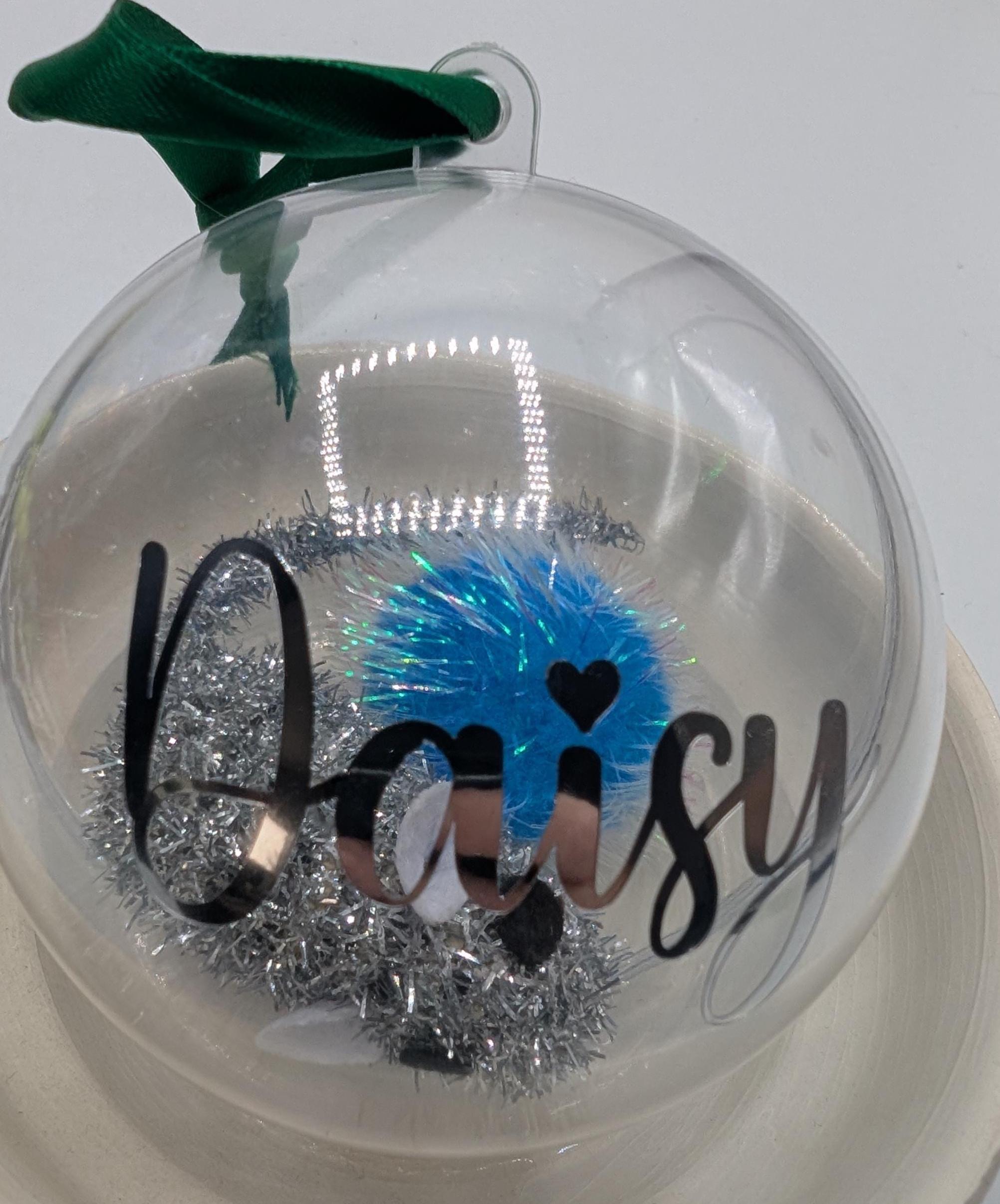 Personalised Cat Toy Bauble, Kitten Gift Box Gift, Kitten Personalised Decoration, Cat Christmas Gift, Cat Bauble Keepsake, Kitten Bauble