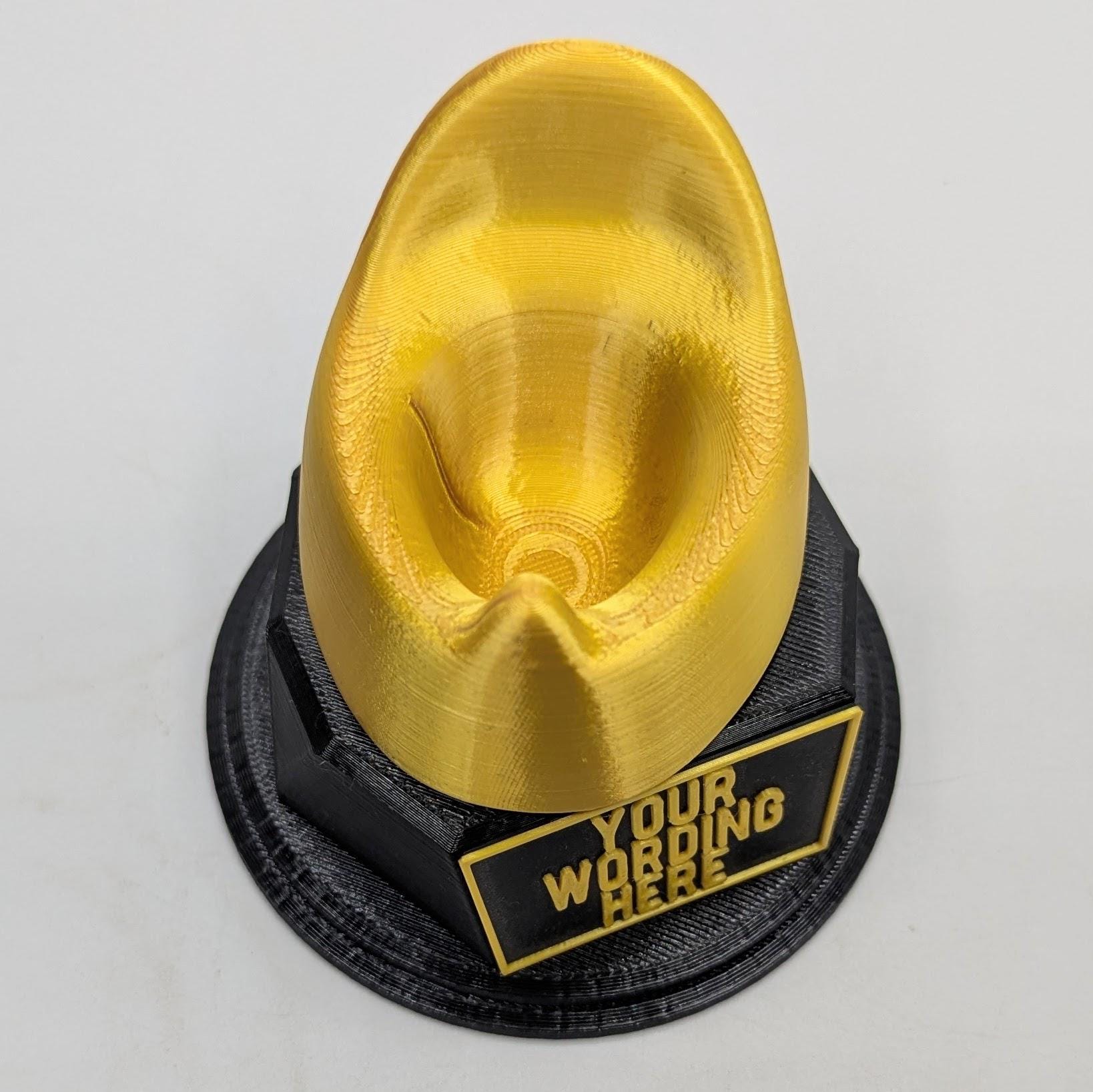 Personalised Potty Trophy, Potty Shape Gift, Potty Mouth Award Gift, Potty Joke Gift, Custom Trophy Award, Novelty Potty Award, Gold Potty