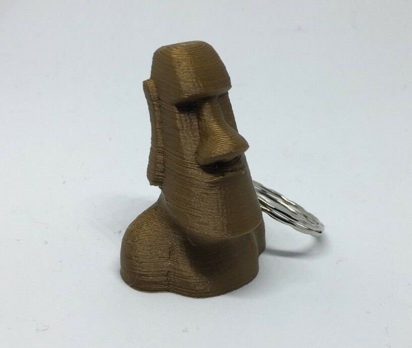 Moai Statue Head Keyring / Easter Island Keyring / Moai Shape Keyring / Statue Head Keyring / Statue Head Bag Tag / Moai Shape Bag Tag