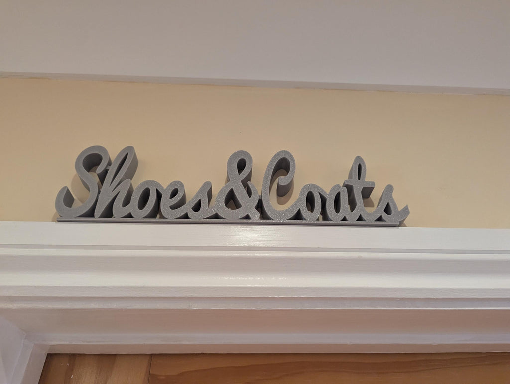 Shoes & Coats Door Sign, Cloakroom Door Sign, Coats Sign, Door Topper, Custom Door Sign, Above Door Sign, Quirky Door Sign, Hallway Sign
