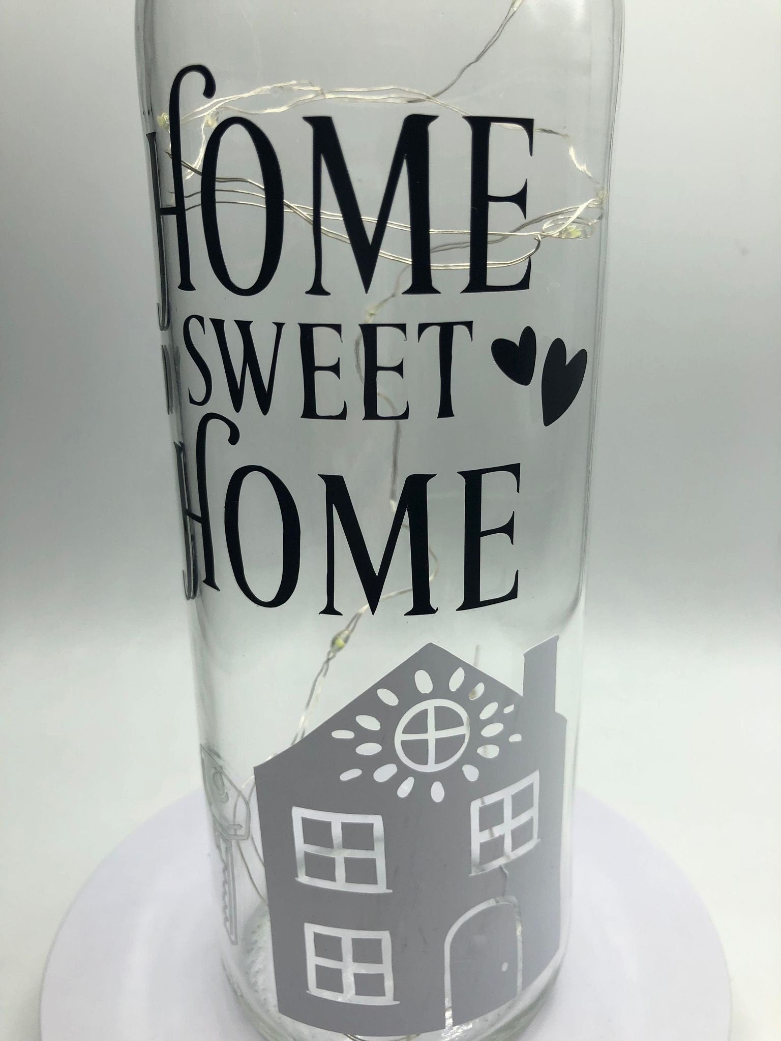 Home Sweet Home Housewarming Gift, Home Decor Gift, Light Up New Home Bottle, First Home Gift, New Home Gift, Christmas Home Gift, House