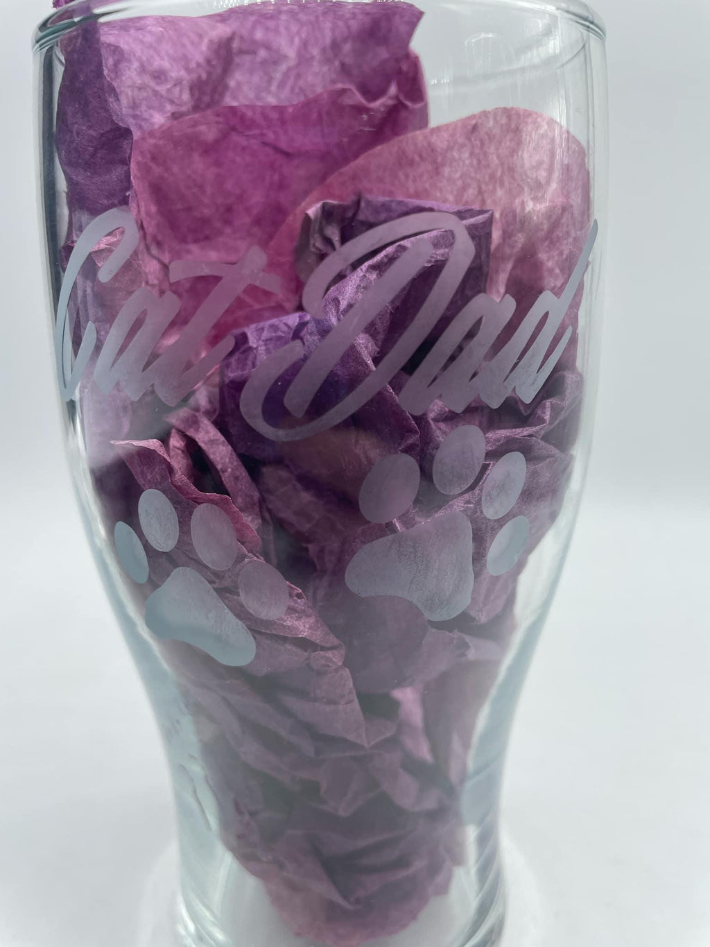 Etched Cat Dad Pint Glass, Fathers Day Gift, Cat Dad Gift, Christmas Gift, Cat Dad Glass, Gift Cat Owner, Cat Dad Present, Cat Lover Gift