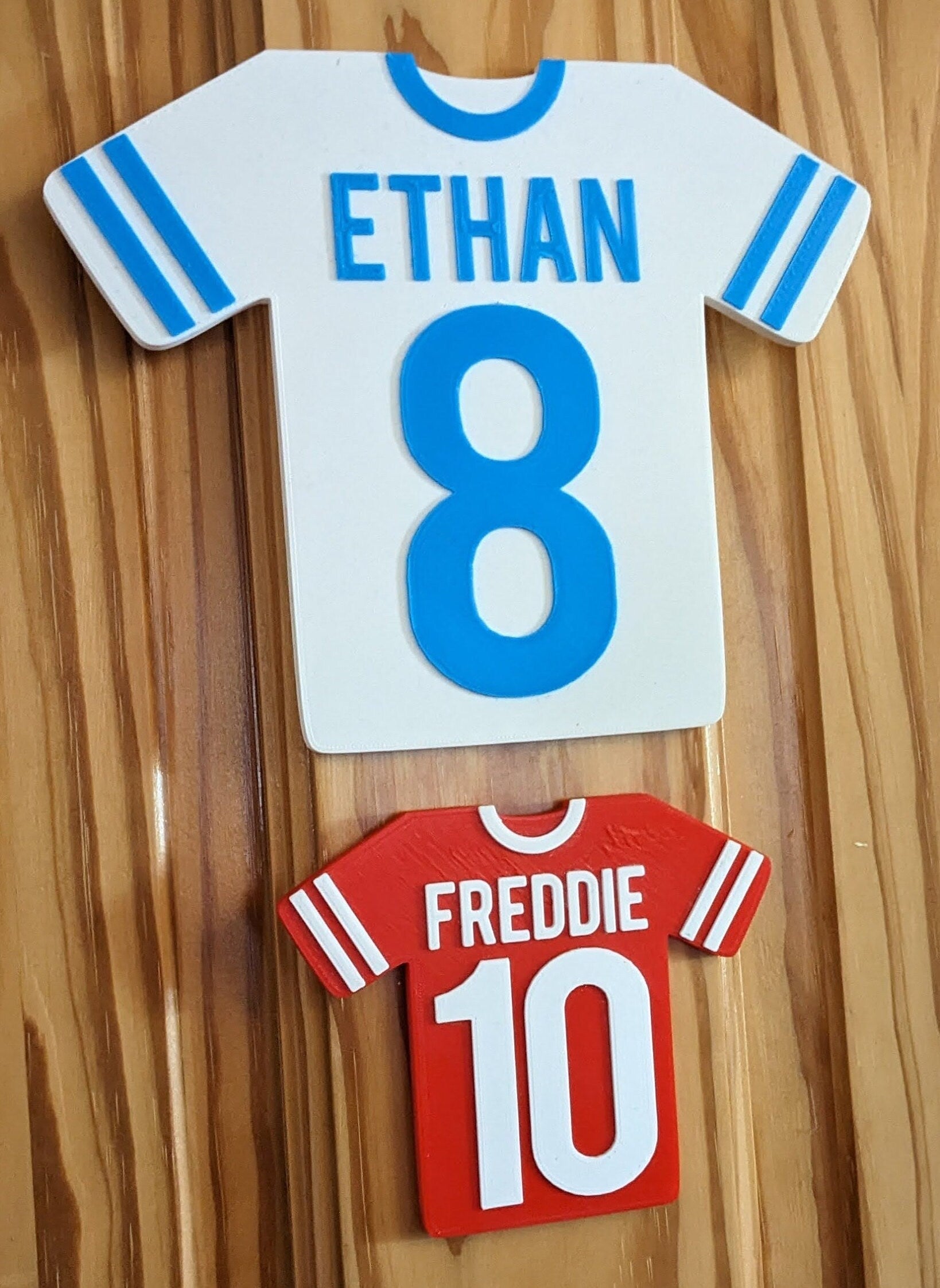 Personalised Football Sign, Football Shirt Door Sign, Football Lover Door Sign, Personalised Football Plaque, Football Bedroom, Soccer Door
