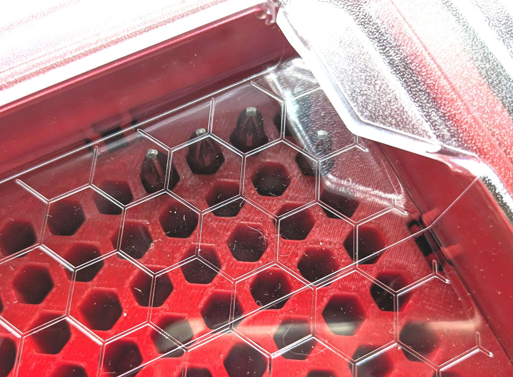 64 Hex Bit Holder Inserts for Milwaukee Packout Slim & Compact Low Profile Organiser Cases