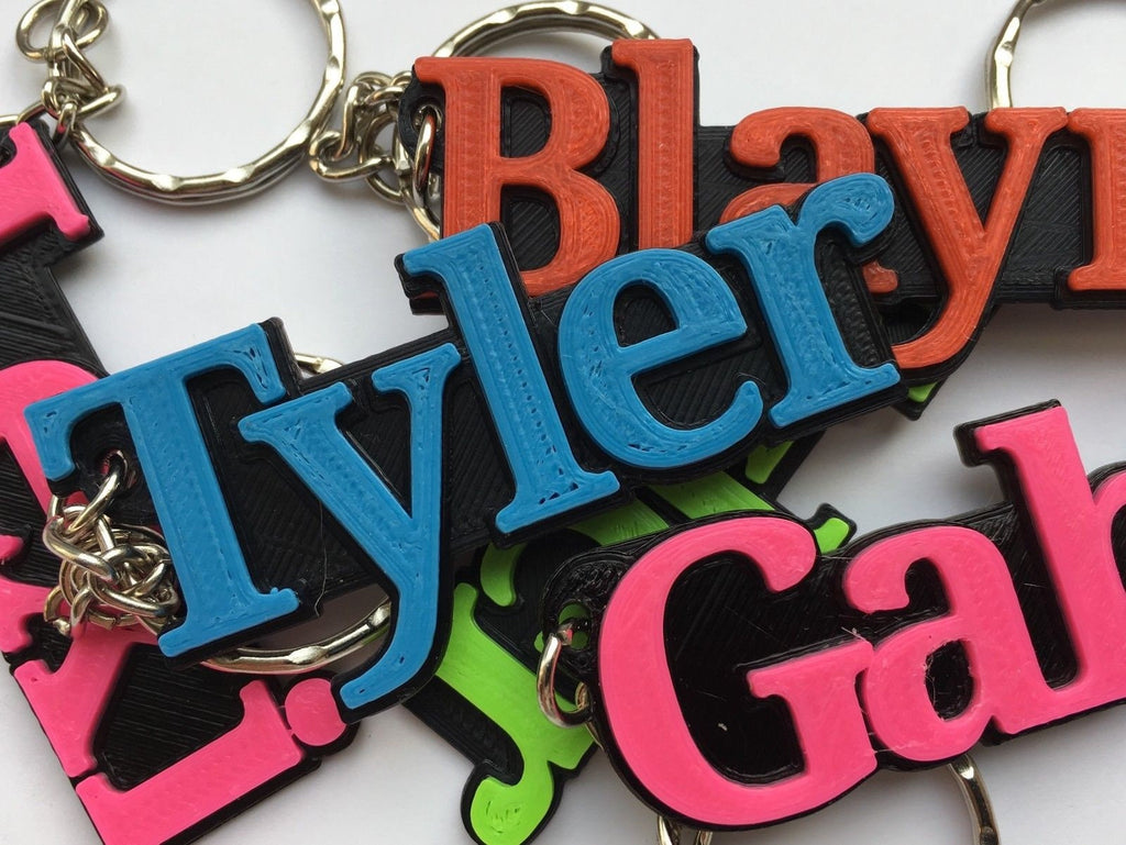 Personalised Name Keyring, Personalised Bag Tag, Party Bag Fillers, School Bag Tag, Back to School, School Leavers Gifts, Name Gift Keyring