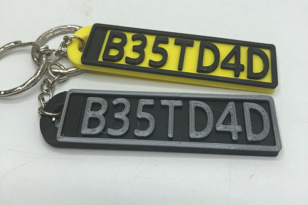 Personalised Number Plate Keyring / Gift for Father's Day / Best Dad Keyring / Grandad Keyring / Dads Taxi / No 1 Dad Keyring / Gift for Dad