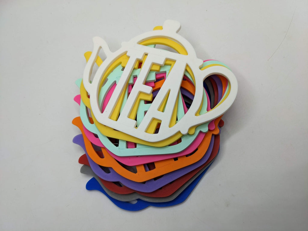 Tea Pot Coaster / Cup Of Tea Coaster / Tea Drink Mat / Pot Of Tea / Tea Lover Gift / Tea Cup Coaster / Home Decor Gift / Tea Pot Shape / Tea