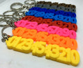 Phone Number Keyrings, Get Lost Keys Back, Telephone Number Keyring, Family Day Out, Lost Child, ASD, ADHD, Alzheimer's, Dementia, Under 5