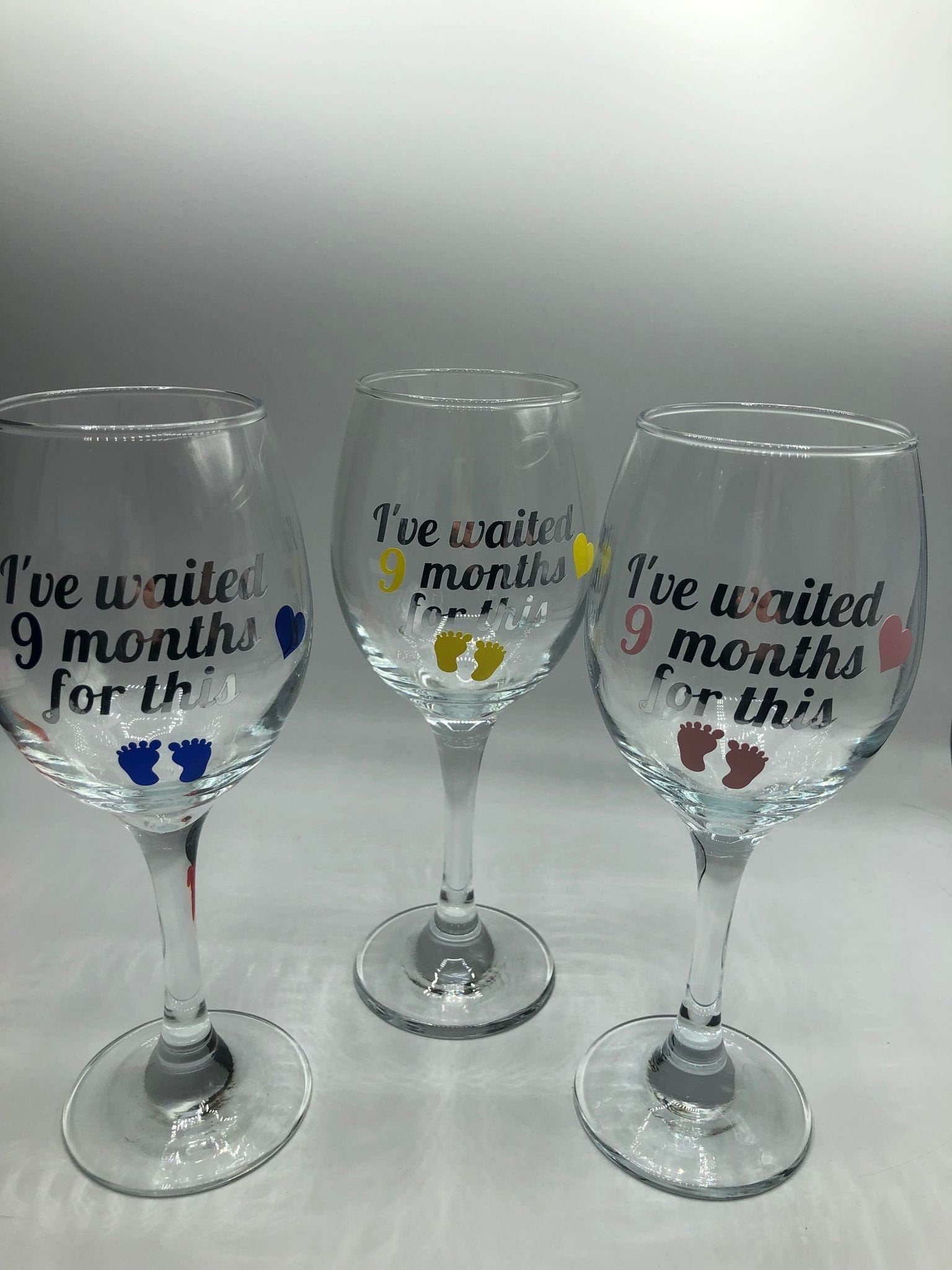 Baby Shower Gift for Mum / Pregnancy Gift for Mum / Gift for New Mum / Gift for New Mummy / I've Waited 9 Months For This Glass Gift
