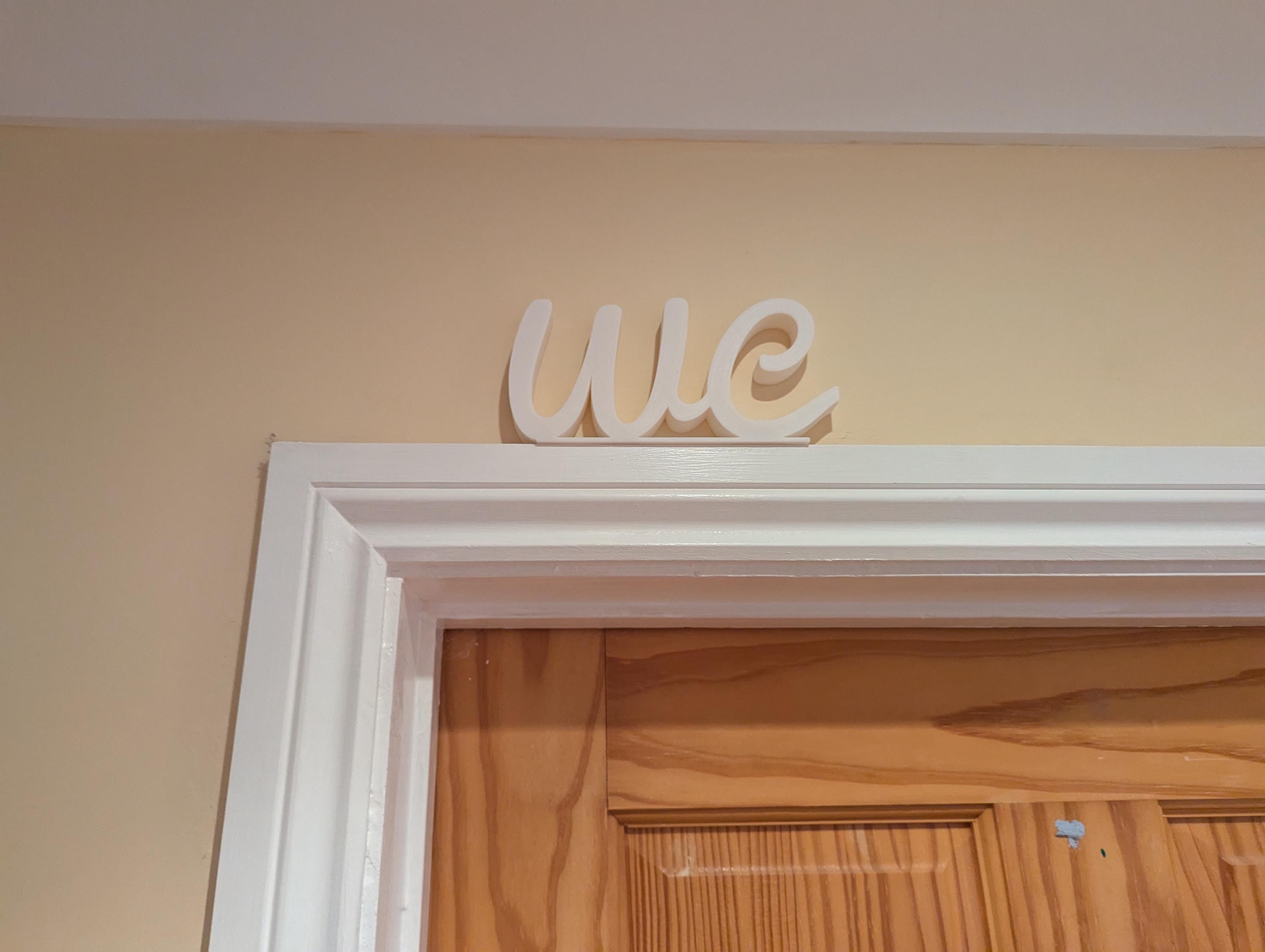 WC Toilet Door Sign, The Loo Sign, Fun Door Sign, Door Topper, Custom Door Sign, Toilet Sign, Above Door Sign, Quirky Door Sign, Home Decor