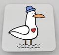 Seagull Coaster, Seagull Gift, Seagull Birthday Gift, Gift for Seagull Lover, Gift for Christmas, Fun Seagull Gift, Seagull Keepsake Gift