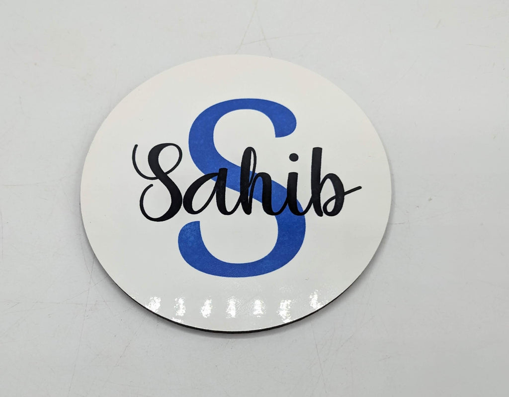 Personalised Name Drinks Coaster / Round Coaster Gift / Stocking Filler / Personalised Gift /  Personalised Name Coaster / Gloss Finish