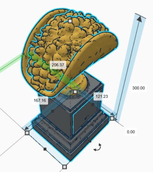 Personalised Taco Trophy, Taco Award Gift, Custom Trophy Gift, Funny Tortilla Award Gift, Office Trophy, Taco Lover Gift, Tortilla Lover