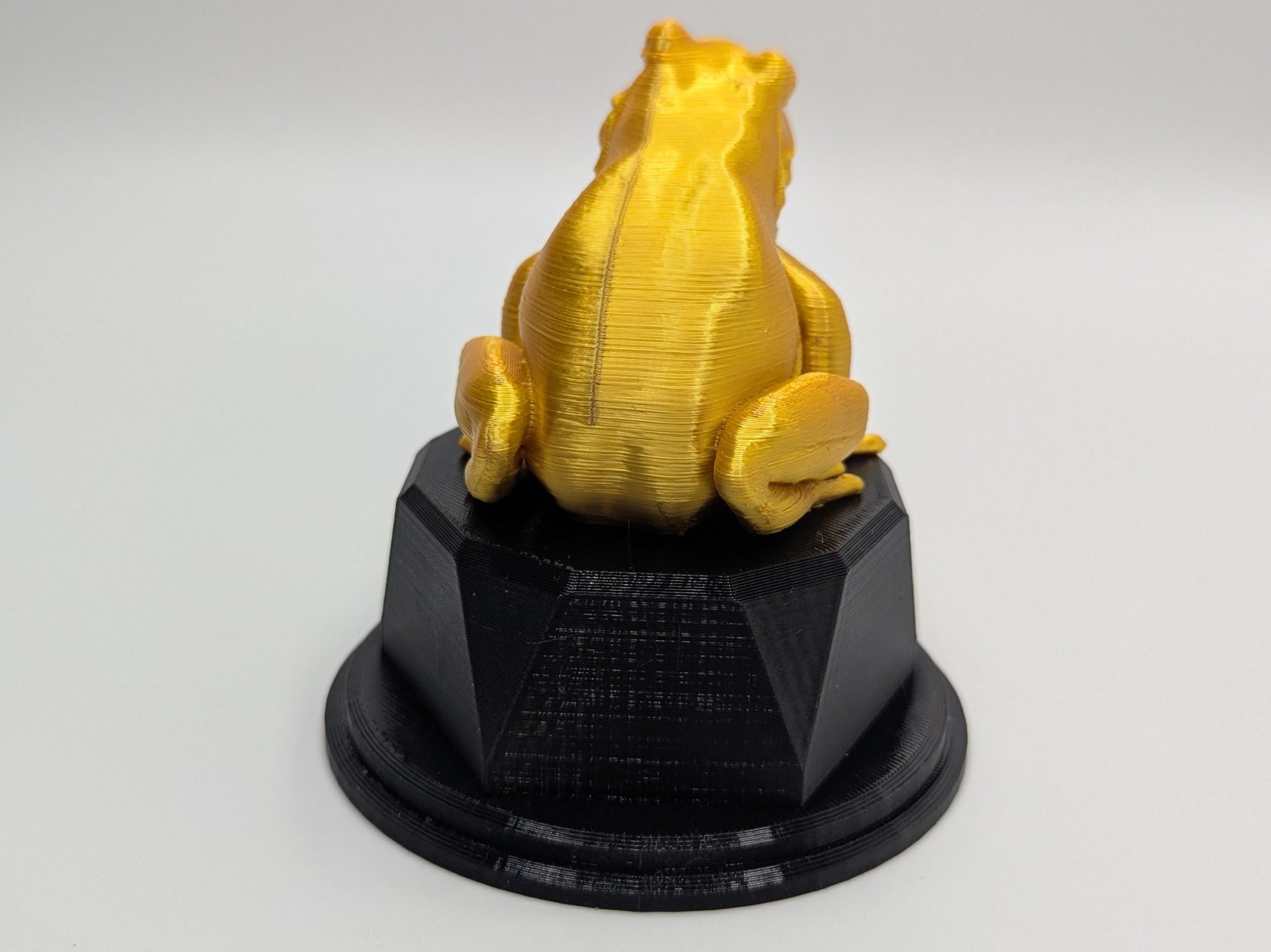 Personalised Frog Trophy, Grumpy Frog Trophy, Golden Frog Award, Custom Trophy, Golden Frog, Funny Trophy, Frog Lover Gift, Office Trophy