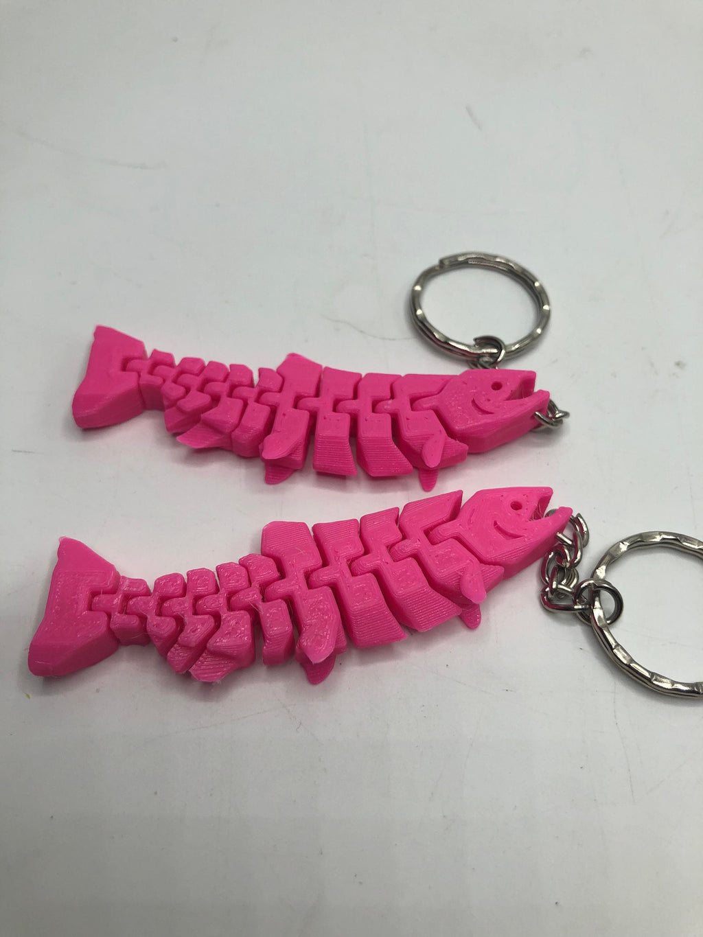 Fish Flexible Wiggly 3D Keyring / Bag Tag / Gift for Fishermen / Fishing / Anglers / Fun Fish Gift / Fish Bag Tag / Keyring / Fisherman Gift
