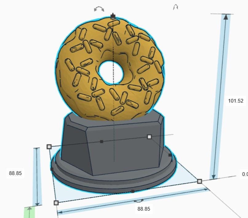 Personalised Doughnut Trophy, Donut Award, Gift for friend, Joke Award, Personalised Trophy Award, Police Donut Award, Joke Doughnut Gift