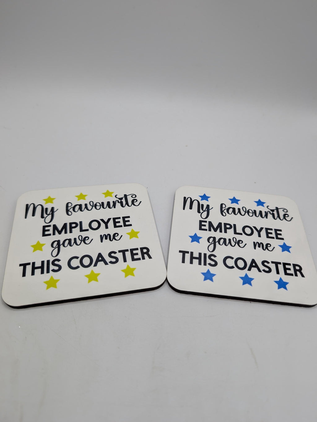 Favourite Employee Coaster, Gift for Office Manager, Secret Santa Gift, Drink Mat, Fun Gift for Manager, Present for Boss, Work Drink Gift