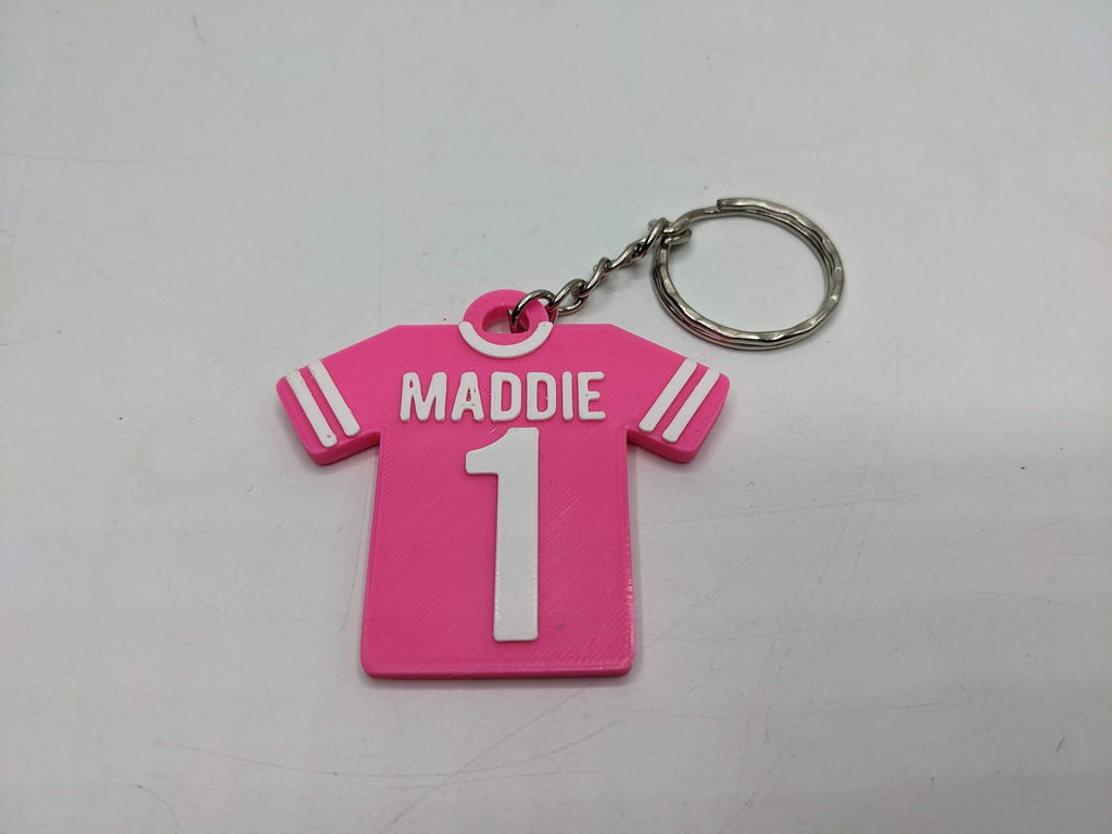 Personalised Rugby Shirt Keyring / Rugby Keyring / Rugby Party Bag Fillers /Rugby Team Bag Tags / Rugby Gift / Rugby Favour / Rugby Lover