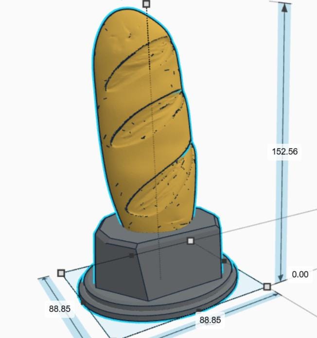 Personalised Loaf of Bread Trophy, Sandwich Award, Custom Trophy, Office Trophy, Funny Trophy, Sandwich Lover Award Gift, Bloomer Loaf Award