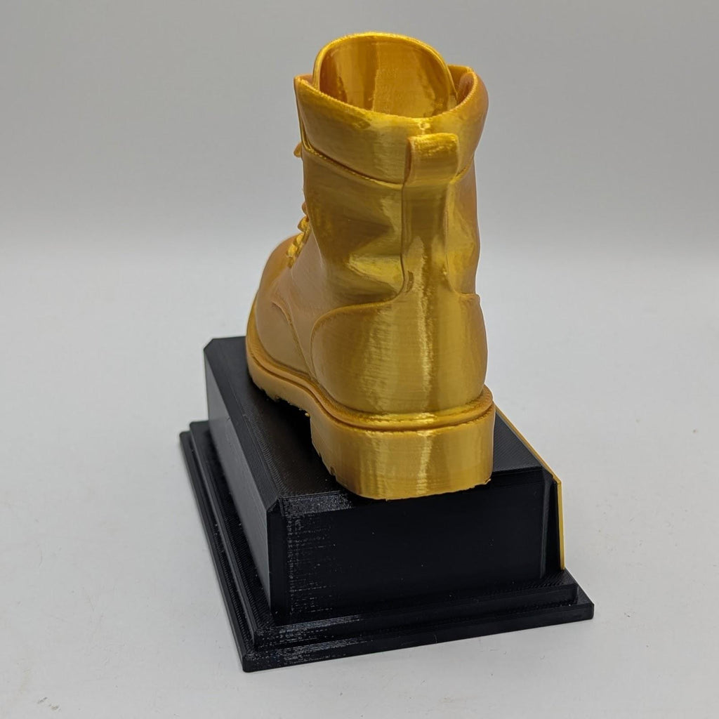 Personalised Boot Trophy, Boot Shape Gift, Old Boot Award Gift, Boot Joke Gift, Custom Trophy Award, Novelty Boot Award, Gold Boot Award