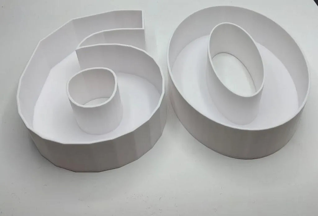 60th Birthday Cake Decoration, Large Numbers (8.5") for Sweet filling Birthday Cake Alternative, Birthday Party Display, 60th Birthday Decor