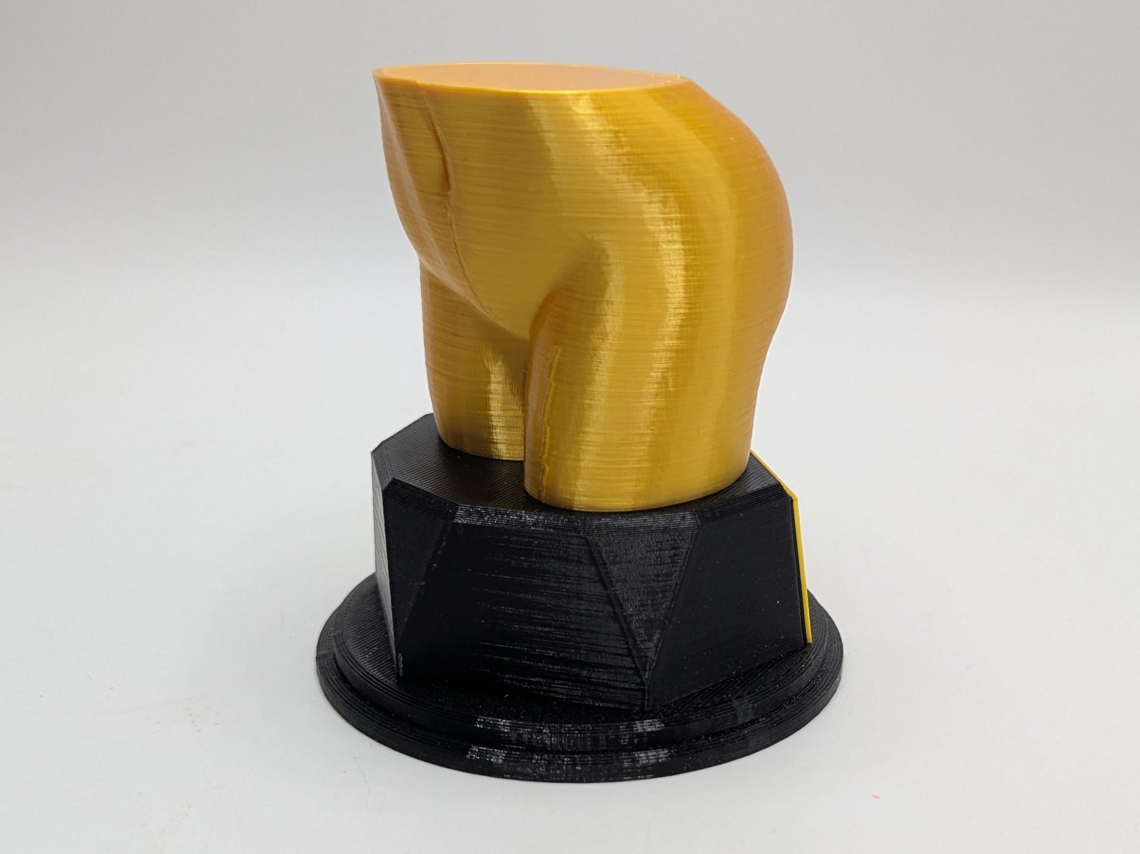 Personalised Nice Butt Trophy, Bottom Shape Gift, Bum Award Gift, Butt Trophy, Joke Bottom Award, Fun Butt Gift Award, Big Butt Award Trophy