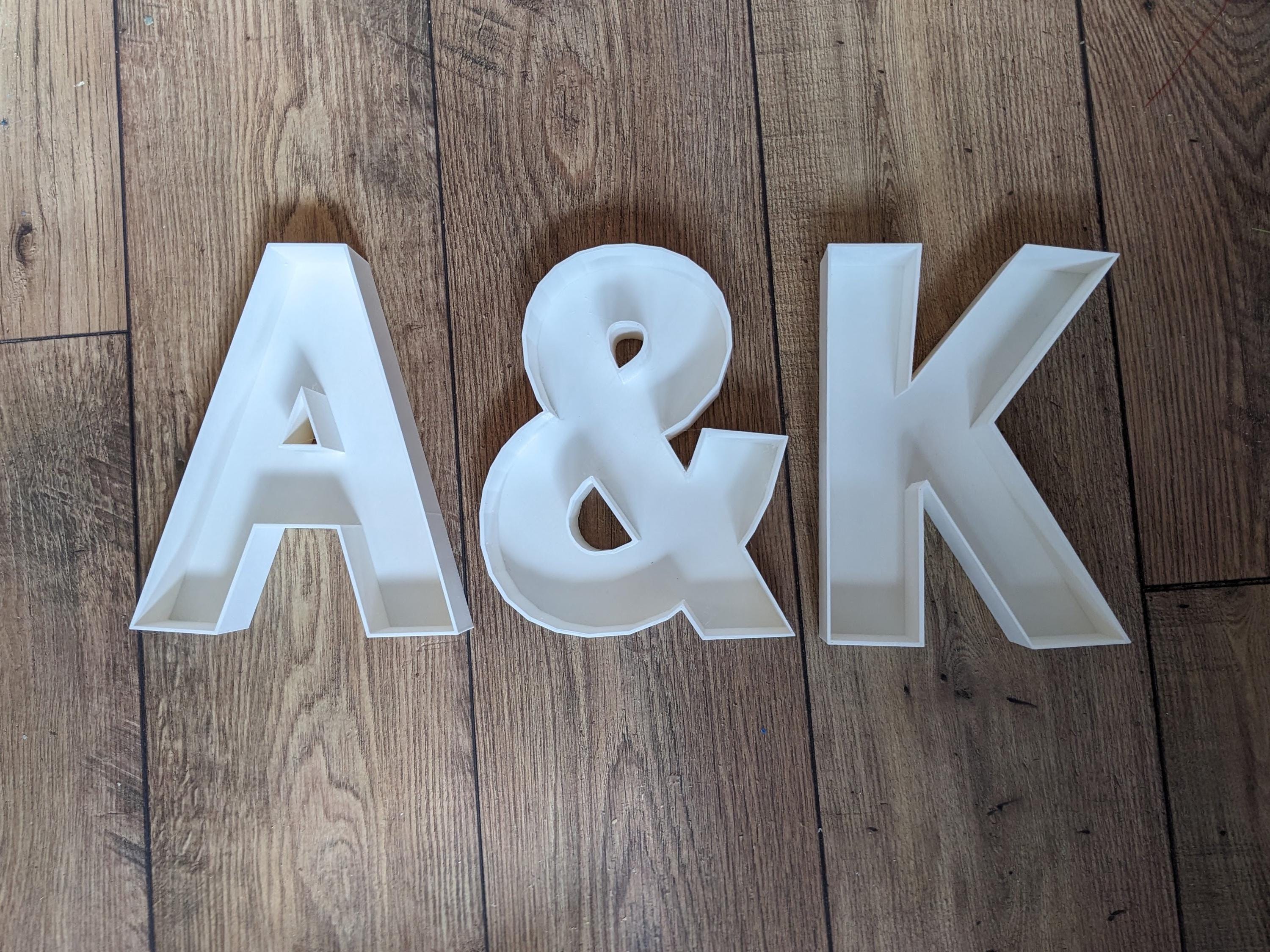 Wedding Large Letters (8.5") for Sweet filling / Wedding Cake Alternative / Wedding Table Decoration / Wedding Sweet Stand / Wedding Floral