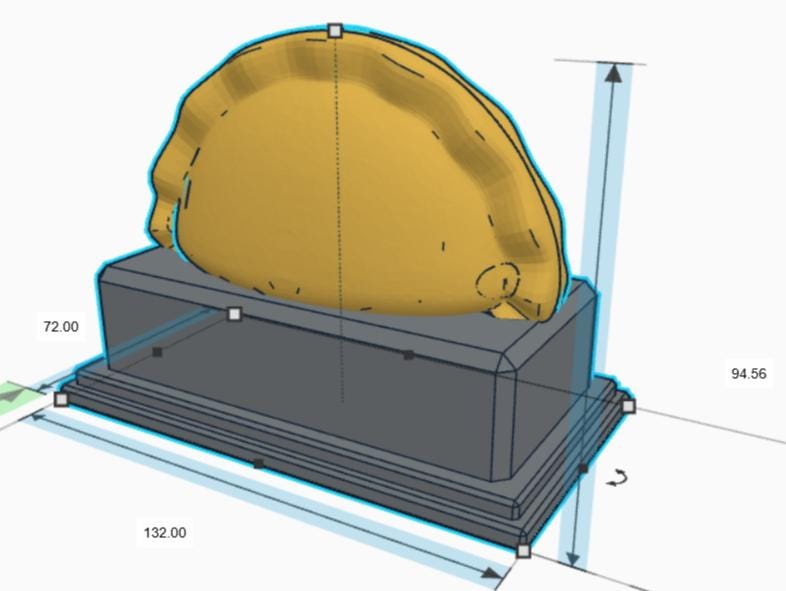 Personalised Pierogi Trophy, Polish Dumpling Shape Gift, Dumpling Award Gift, Pierogi Lover Gift, Custom Trophy Award, Pierogi Keepsake Gift
