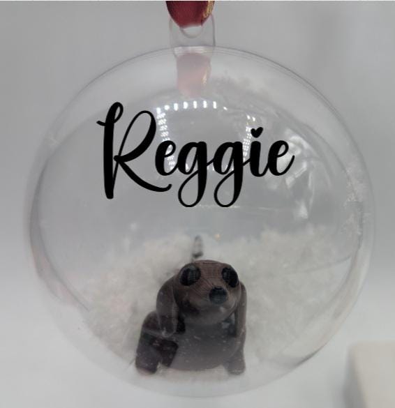 Dachshund Personalised Bauble, Personalised Christmas Bauble, Dachshund Decoration, Dog Lover Gift, Dachshund Owner Gift, Dachshund Lover