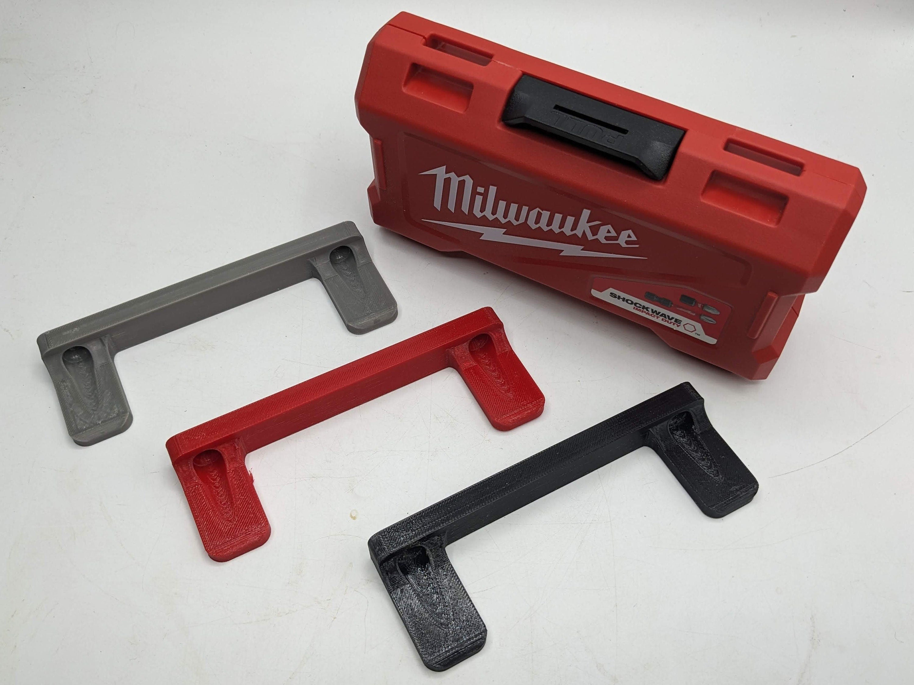 Wall Mount for Milwaukee Shockwave Bit Set Boxes / SHOCKWAVE Box Wall Mount / Milwaukee Shockwave Bit Set Boxes Mount / Wall Mount Milwaukee
