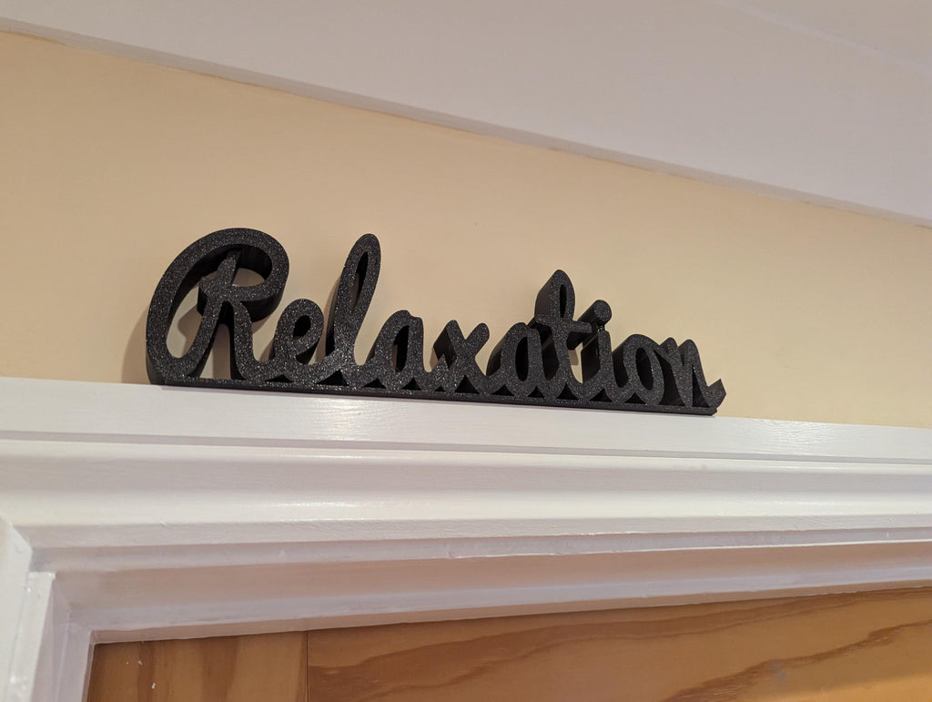 Relaxation Door Sign, Room Door Sign, Custom Door Sign, Door Topper, Home Decor, Spare Room Sign, Relaxation Door Frame Art, Relaxation Room