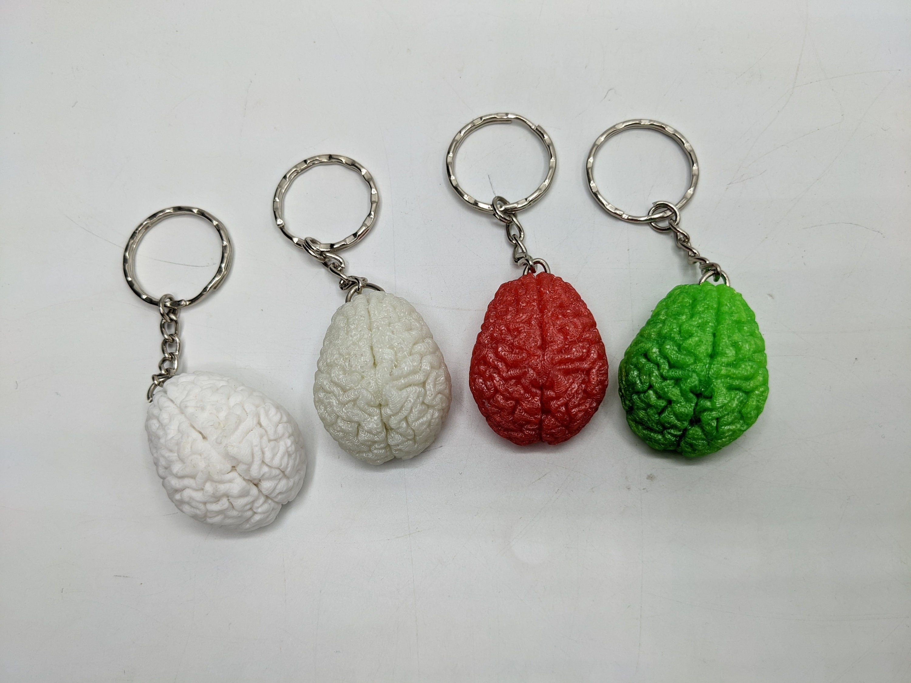 Human Brain Keyring, Brain Keychain, Brain Science Gift, Neurology Gift Keyring, Biology Student Gift, Halloween Keyring Gift, Brain Bag Tag