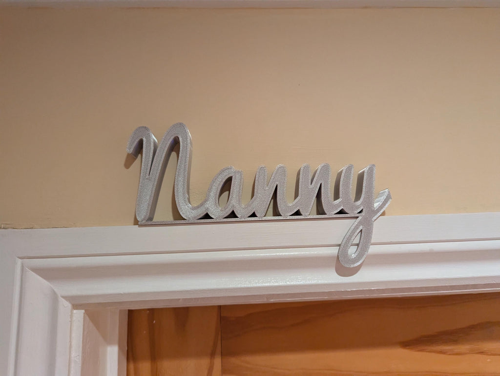 Nanny Door Sign, Nanny Above Door Sign, Door Topper, Custom Door Sign, Quirky Sign, Gift for Nanny, Nanny Room Sign, Birthday Gift for Nanny