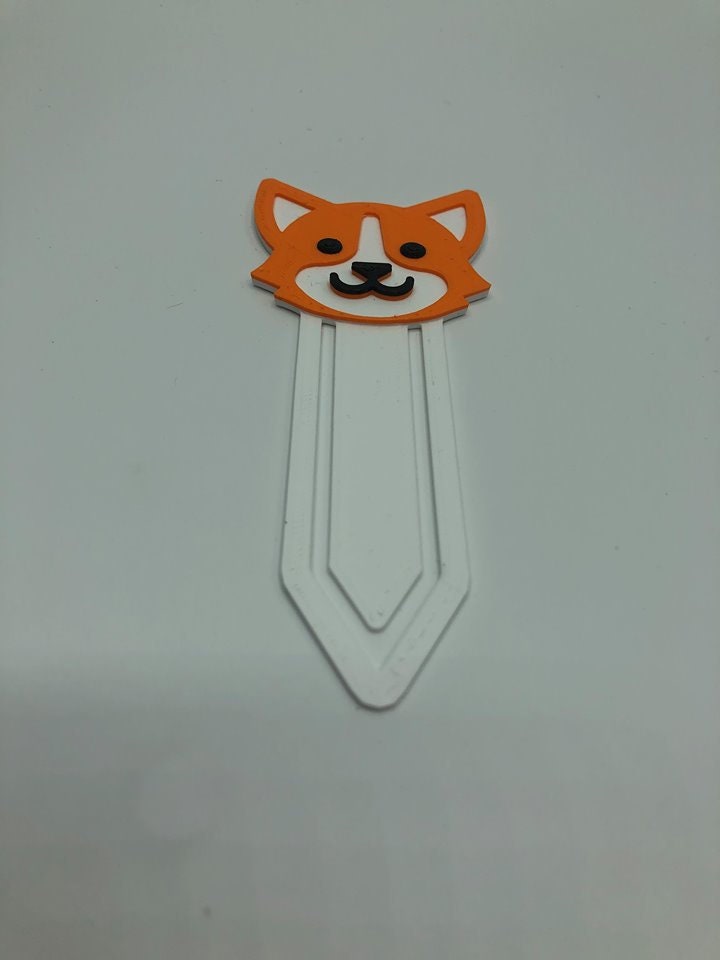Fox Bookmark, Fox Lovers Gift, Stocking Filler Fox Bookmark, Reading Gift, Fox Page Marker, Fox Shape Gift, Wildlife Bookmark Gift, Reading