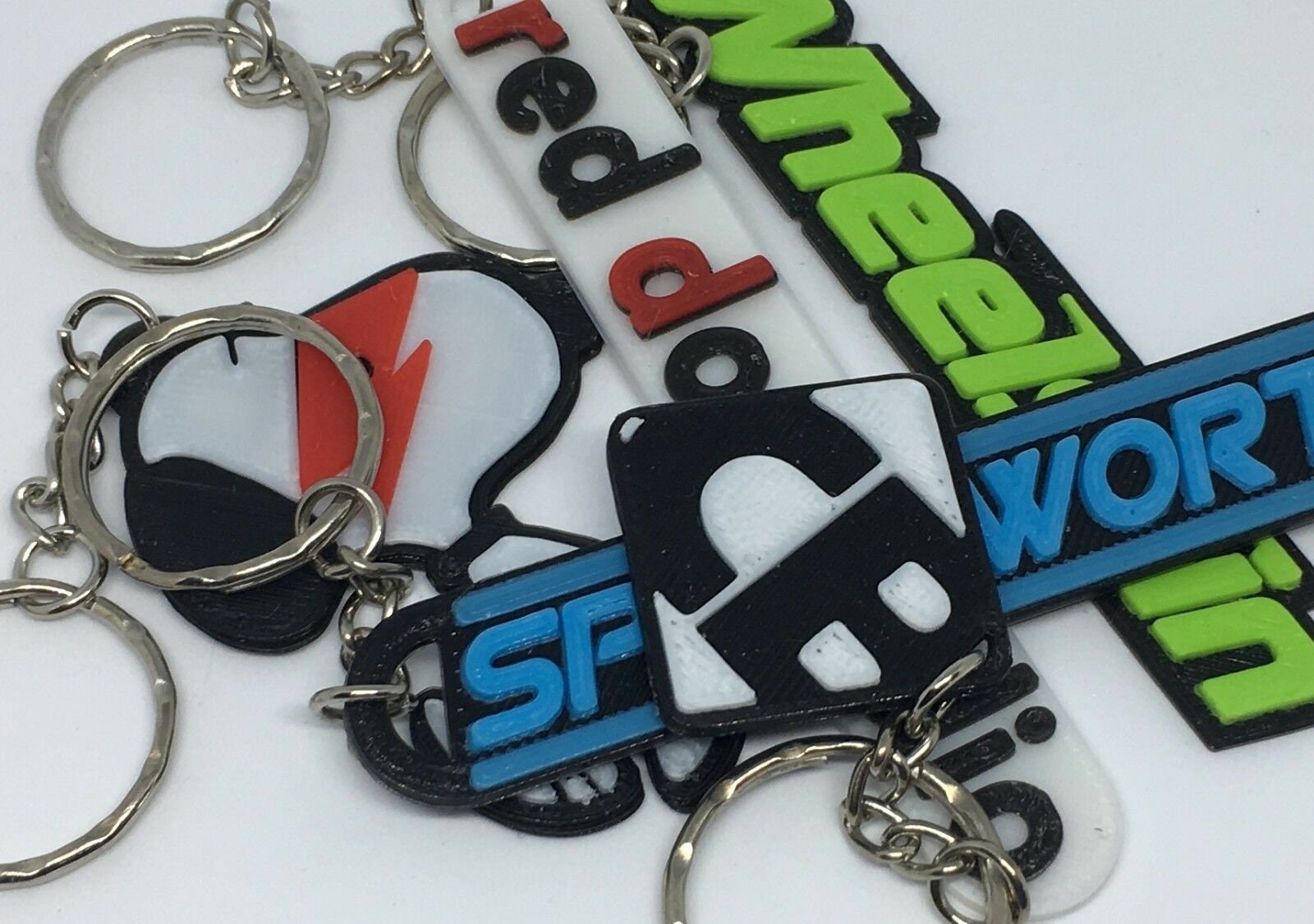 Company Logo Keyrings / Promotional Key Chains for your Business, Slogan / Mascot / Your Business Name Keyring / Company Keyring / Merch