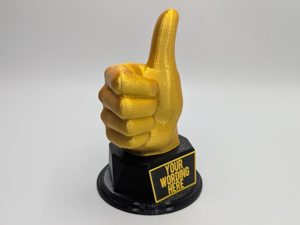 Personalised Thumb Up Trophy, Okay Trophy, Thumb Up Award, Custom Thumb Trophy, Thumbs Up Gift, Well Done Trophy, Office Trophy, Great Award